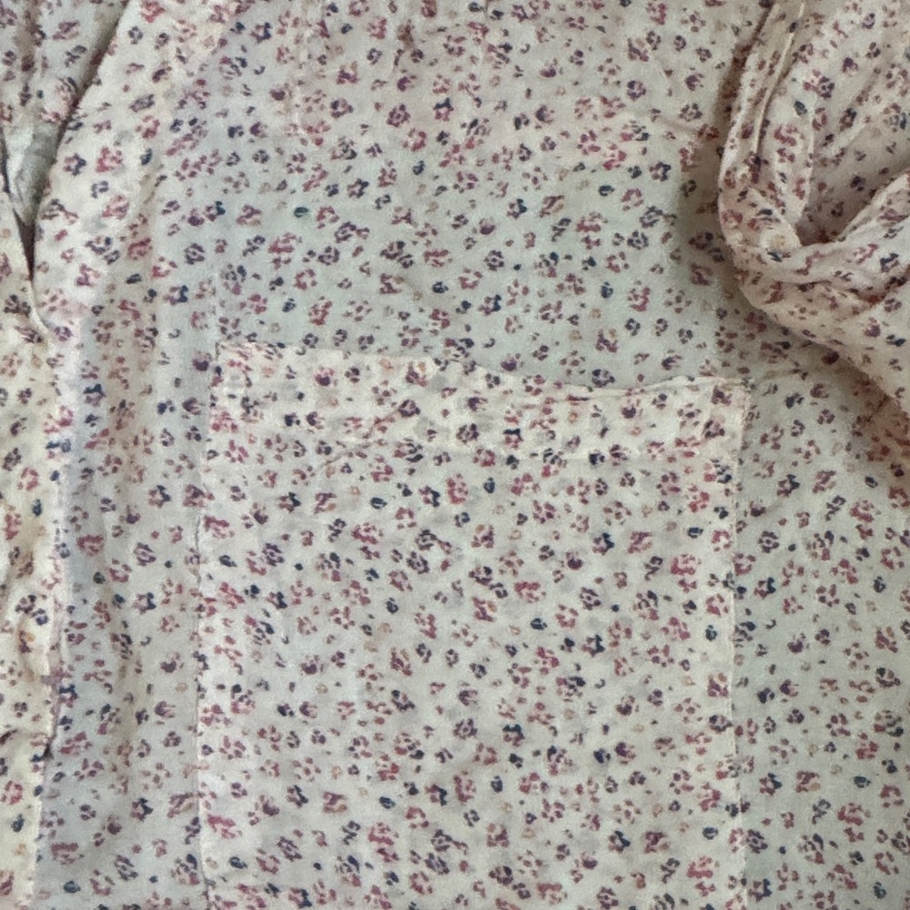 Cloth & Stone Light Pink Floral Blouse - Picture 6 of 6